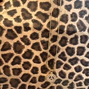 Gold initial A Necklace